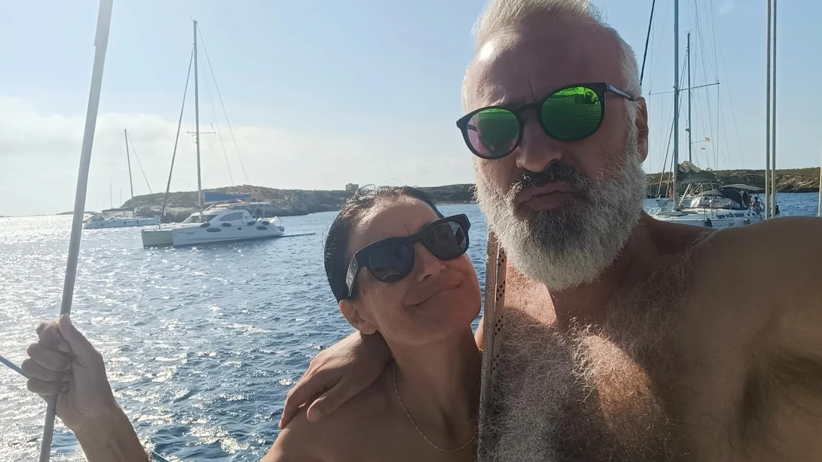 Salvo und Eleonora unterwegs mit dem Segelboot